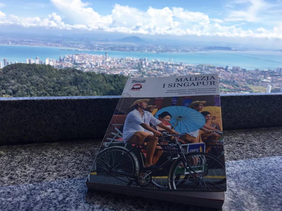Zuzanna's books are actively used by tourists during their trips in Malaysia - this picture has been sent by one of the readers, taken on top of Penang Hill.